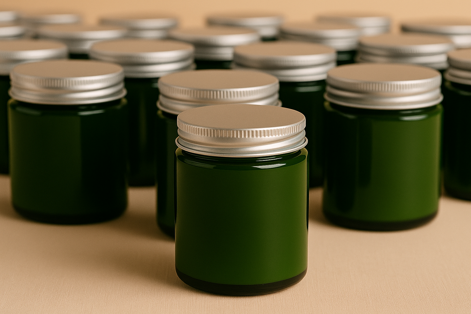 Votive - Wholesale Jar/Filled Candle - Personalized Green Eco Soy Wax Candle – 8oz No Label Jar 5