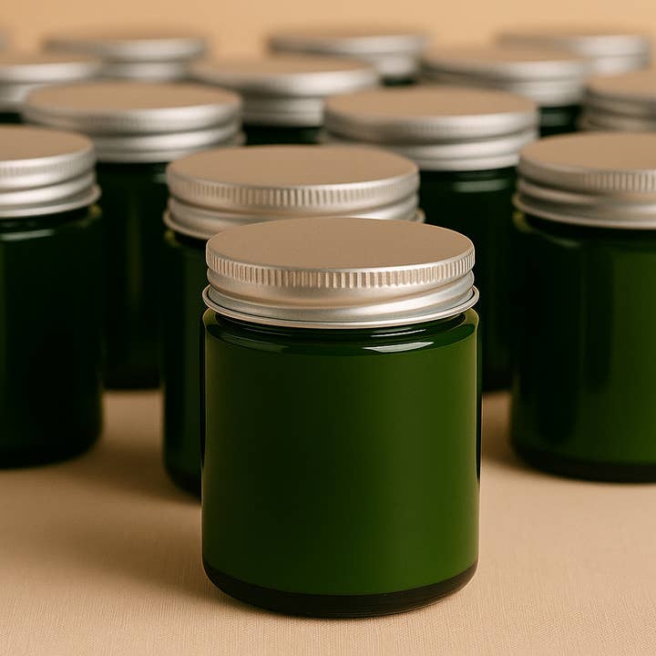 Votive - Wholesale Jar/Filled Candle - Personalized Green Eco Soy Wax Candle – 8oz No Label Jar 5