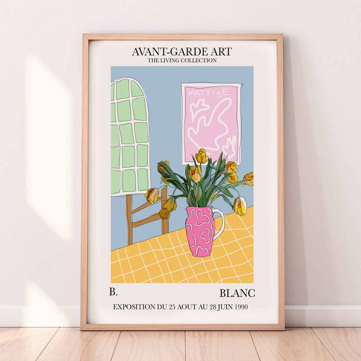 A French Kitchen A3 Print for wholesale by BLANC Prints UK