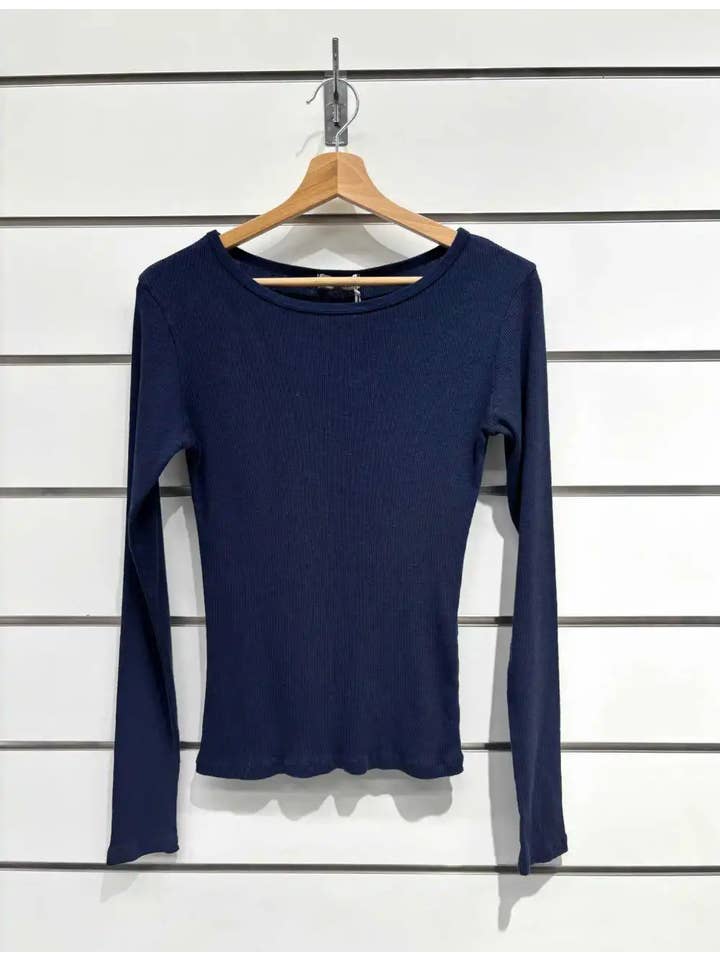 Chilli Girl Collection - Vente T-shirt – femme - T-shirt basique à manches longues en coton côtelé2