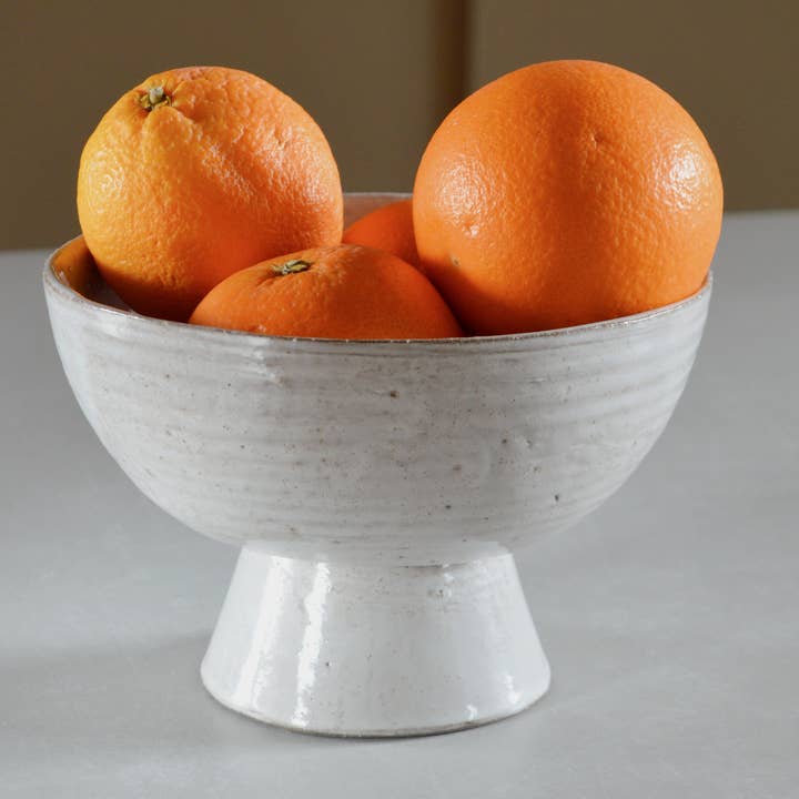 LUNAR Stoneware Centerpiece Small Fruit Bowl for wholesale by Karolina Bednorz Ceramics
