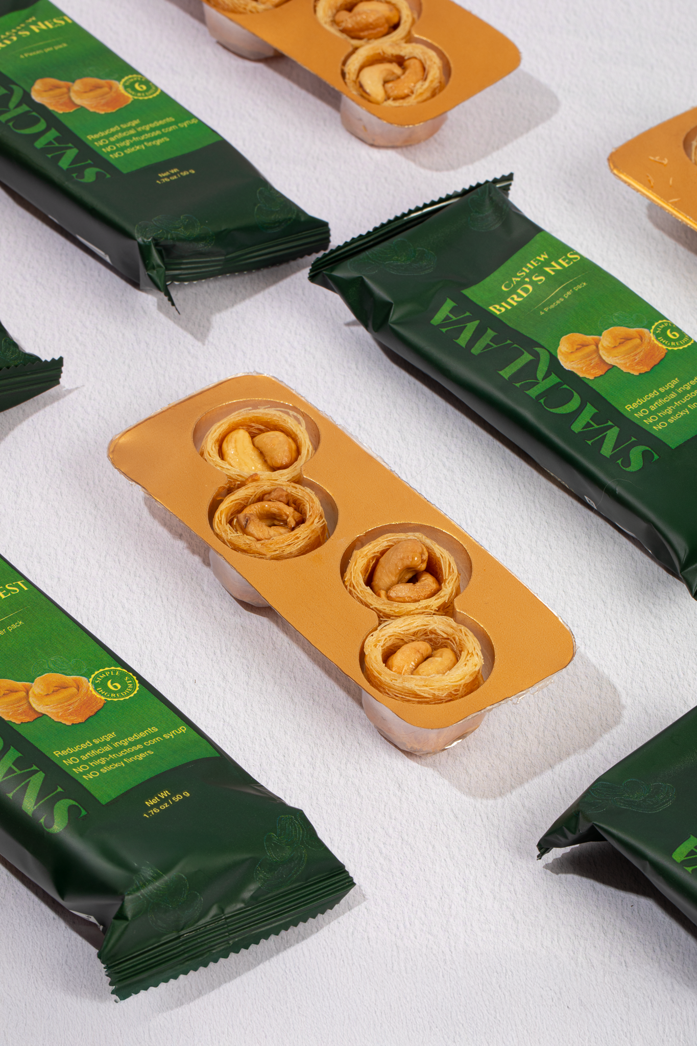 Dar Baklava, LLC (Free Shipping) - Wholesale Snack Bar - Bird's Nests Cashew - Snacklava® | 20 Pack1