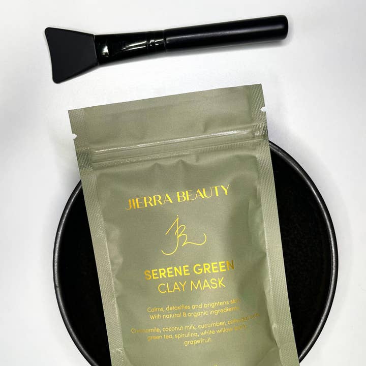 JIERRA BEAUTY - Wholesale Skincare Face Mask - Serene Green Clay Mask | Luxury, Vegan, Natural, Organic3