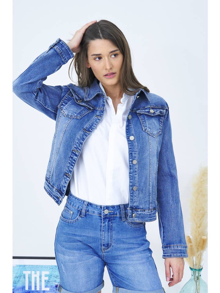 FADED JEANS “Erica” REGULAR FIT DENIM JACKET for wholesale on Faire2
