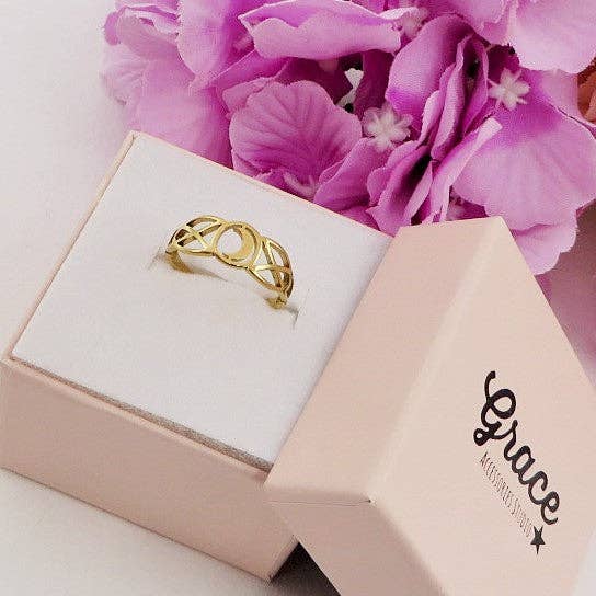 Daemon srls - Wholesale Band/Stacked Ring - MOON ~ Anello regolabile Luna in ACCIAIO INOSSIDABILE2