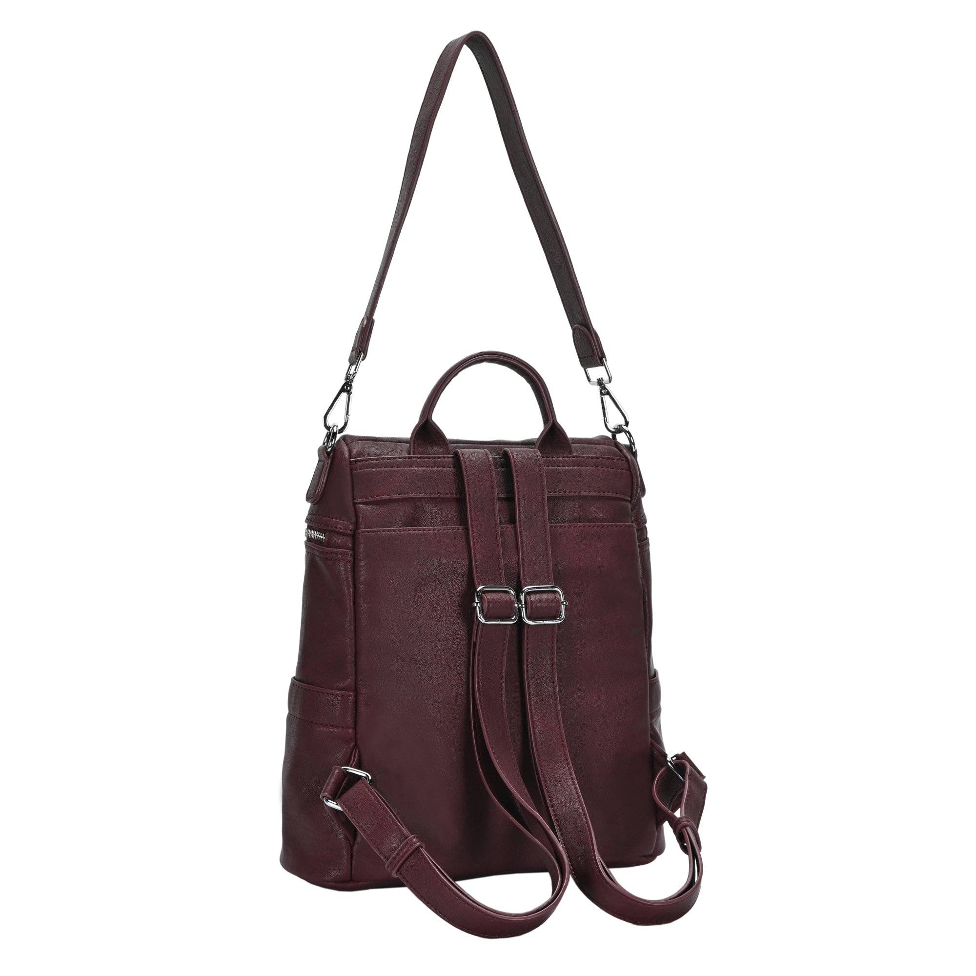 MMS Brands - Wholesale Backpack - Women's - Sienna Utilitarian Shoulder Backpack Purse38