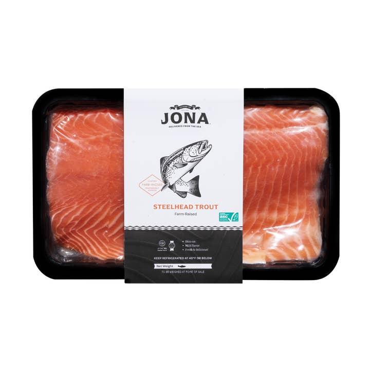 JONA Steelhead Trout Fillets - 2 ct - 8 oz - Tray Packed for wholesale by Legend of Jona