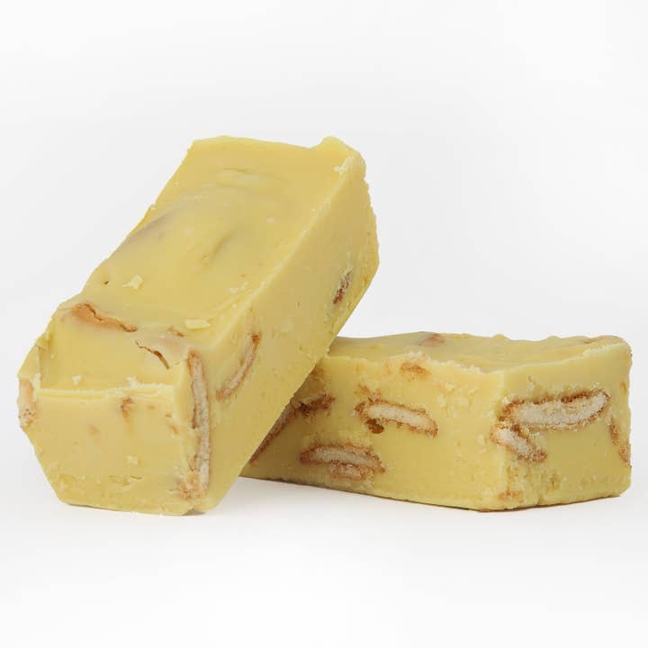 Banana Pudding Fudge 1/2lb. Bar for wholesale by Old South Candy