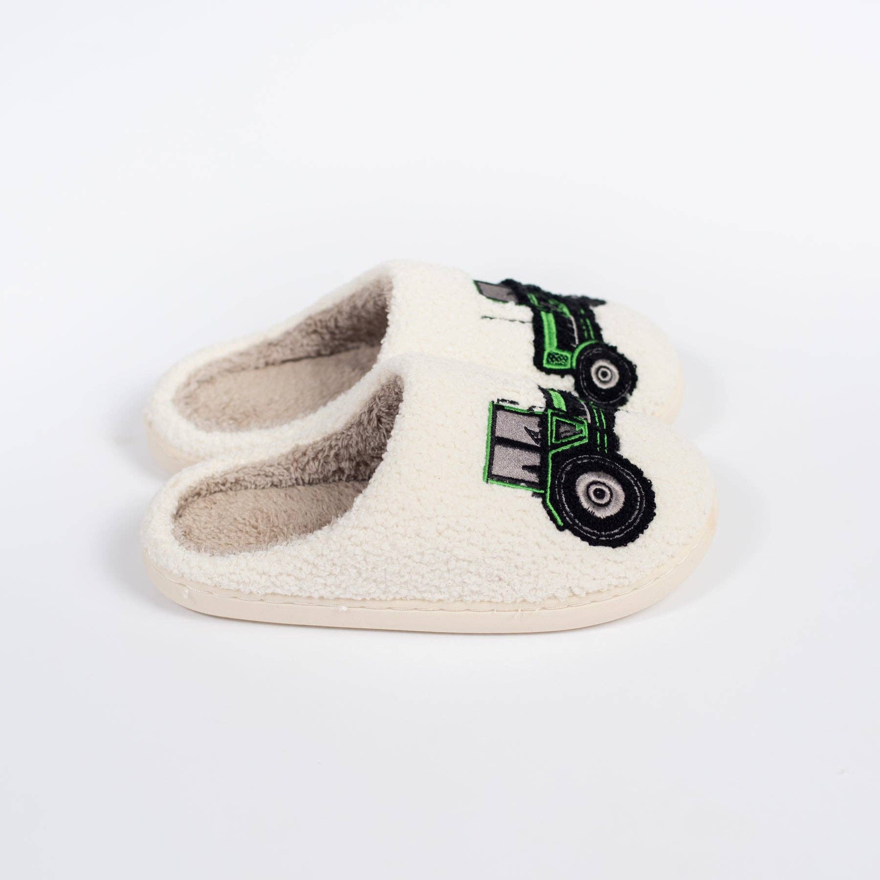 American Farm Company - Wholesale Slippers - Kids - Green Tractor Slippers - Kids1