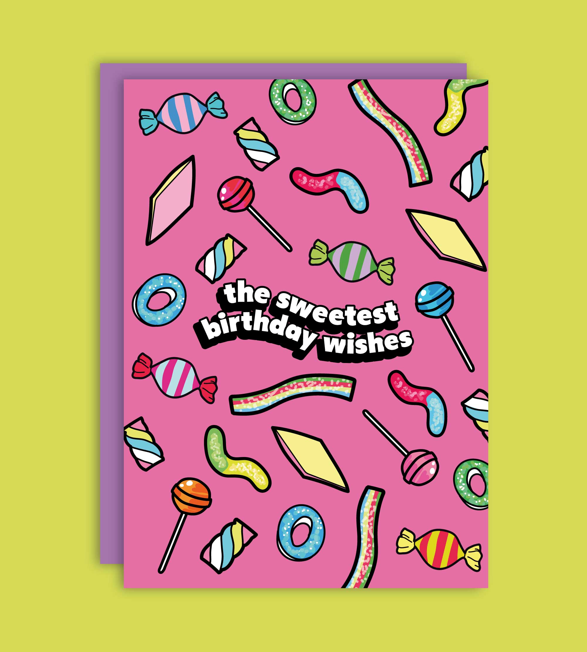 Studio Soph (We Pay Your Import Fees - We Ship DDP) - Wholesale Birthday Card - The Sweetest Birthday Candy Greeting Card1