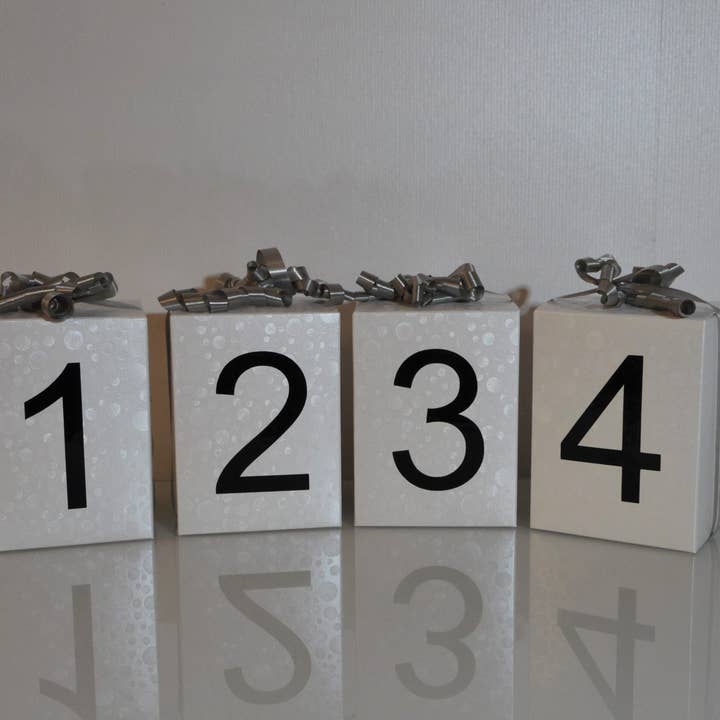 Advent calendar | Candle decoration decor candles unscented handmade sweden white for wholesale by Artly Handmade