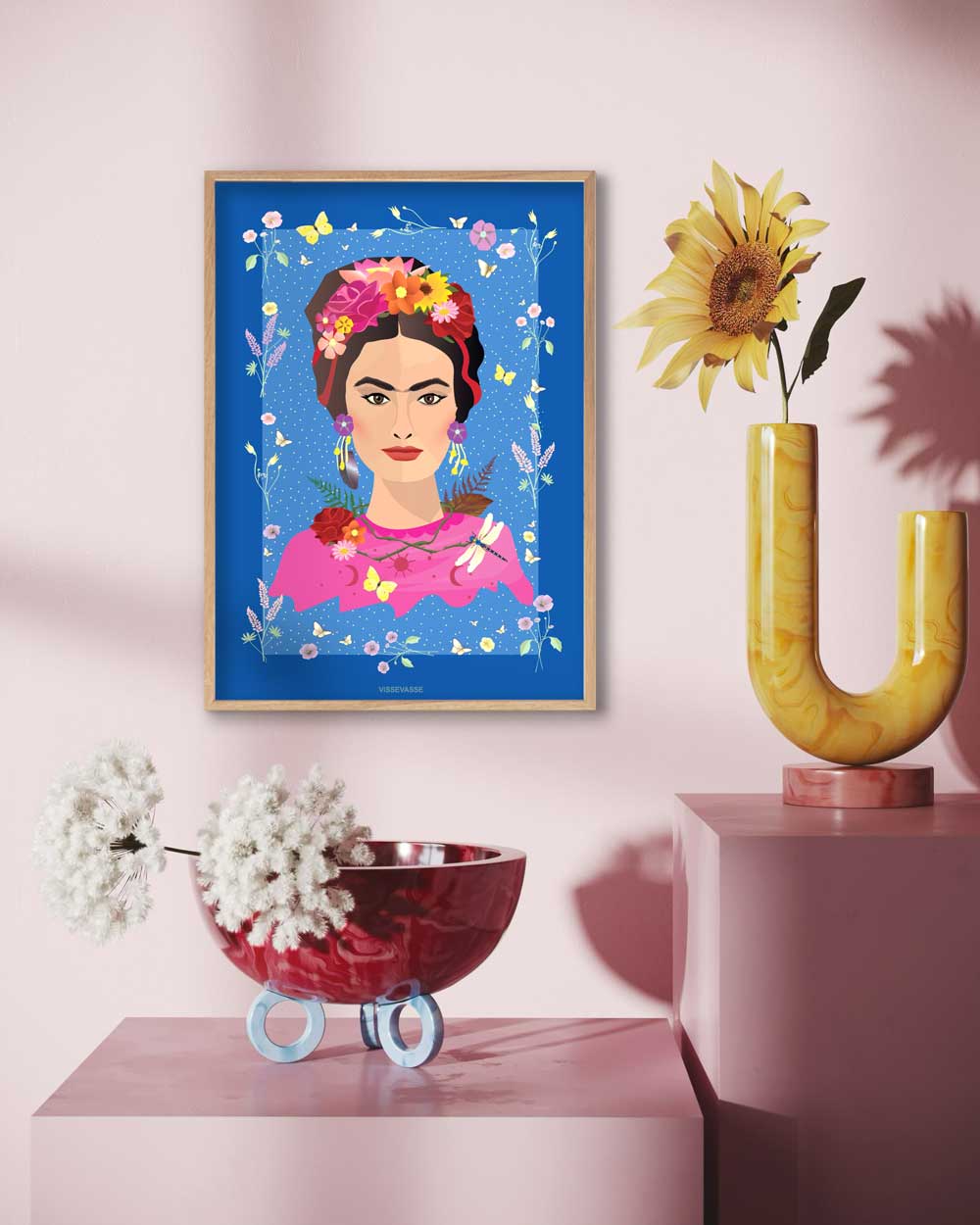 ViSSEVASSE - Vendita all'ingrosso Poster - FRIDA KAHLO - manifesto per la raccolta fondi3