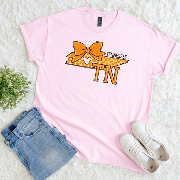 Tennessee Bow Tee for wholesale by Pressed in Chaos