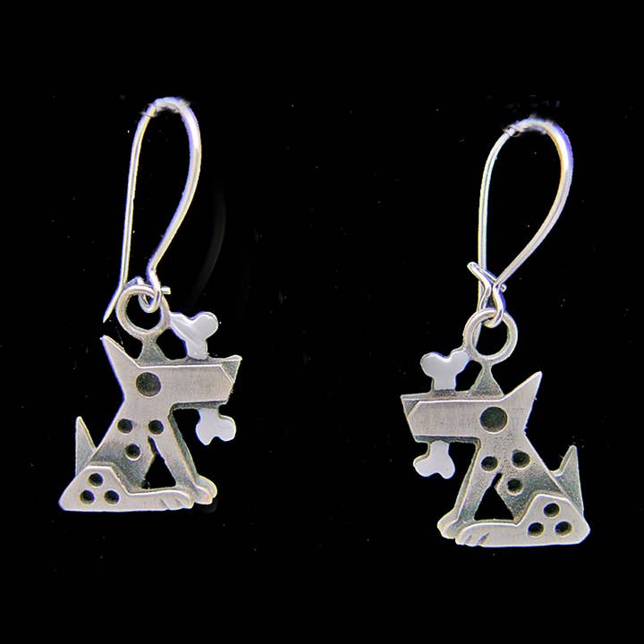Fido Earrings for wholesale by Chickenscratch
