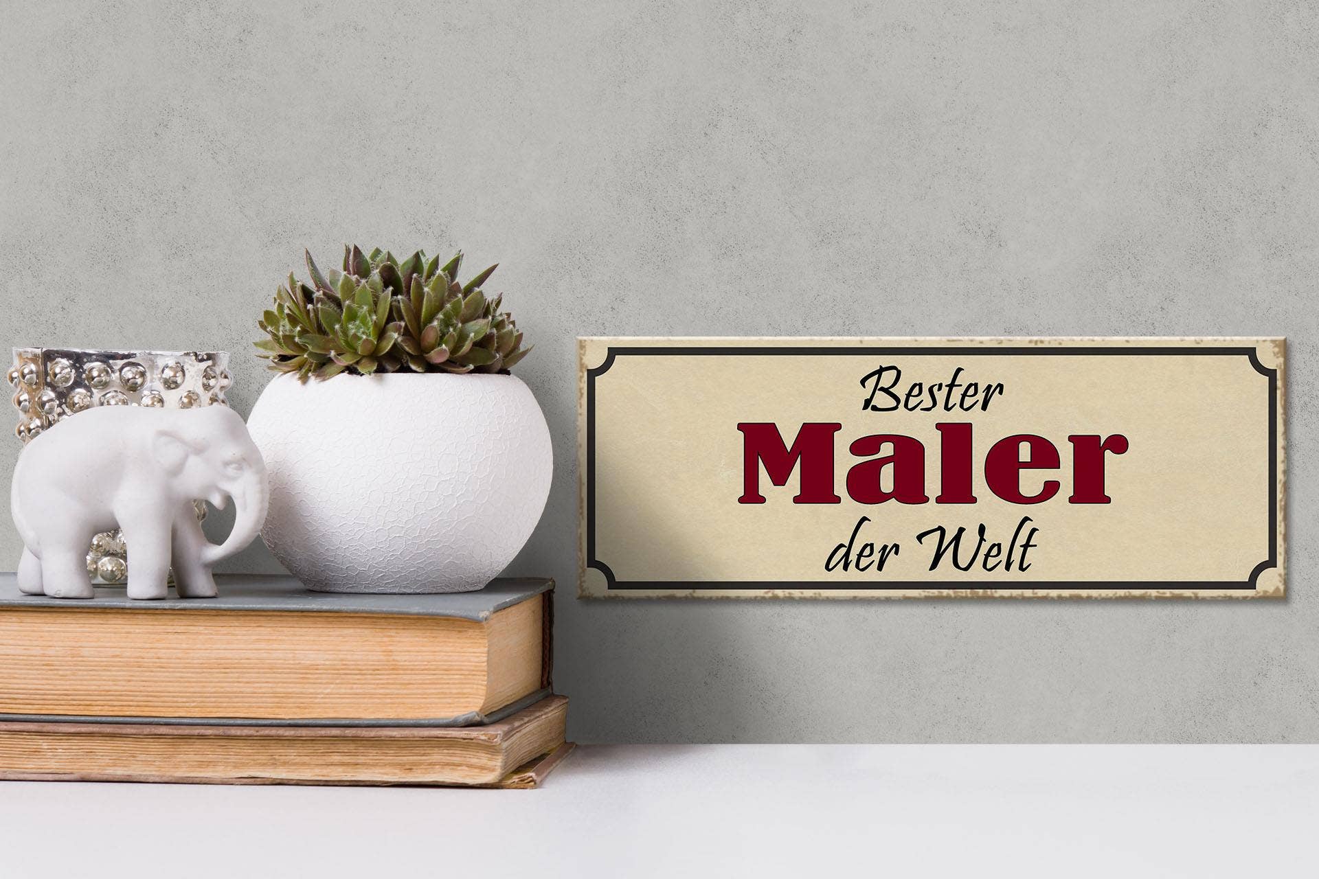 Femer - Wholesale Sign - Wooden sign saying 27x10cm best painter in the world work2