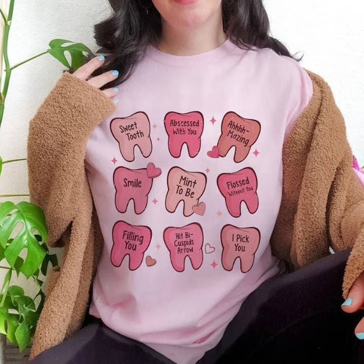 Valentine Dentist Shirt, Dental Hygienist Shirt, Dental Assi for wholesale by OneStopSapphireShop