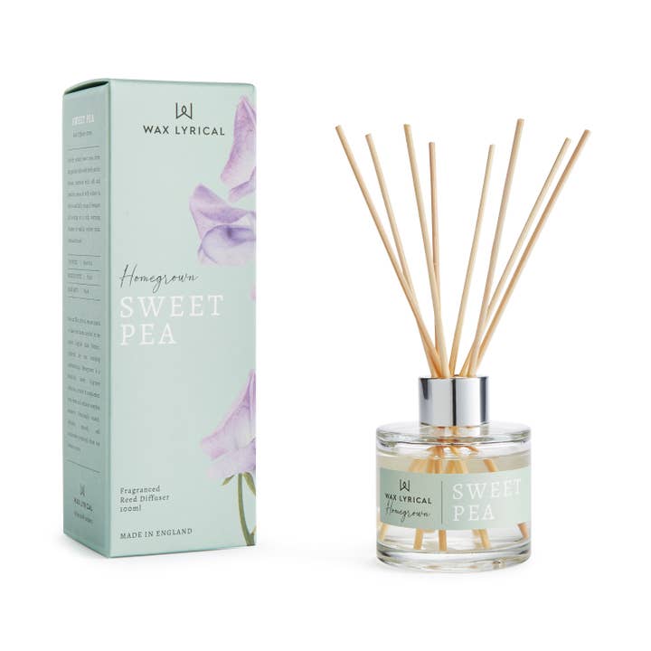 Homegrown Sweet Pea 100ml Diffuser for wholesale by Wax Lyrical UK