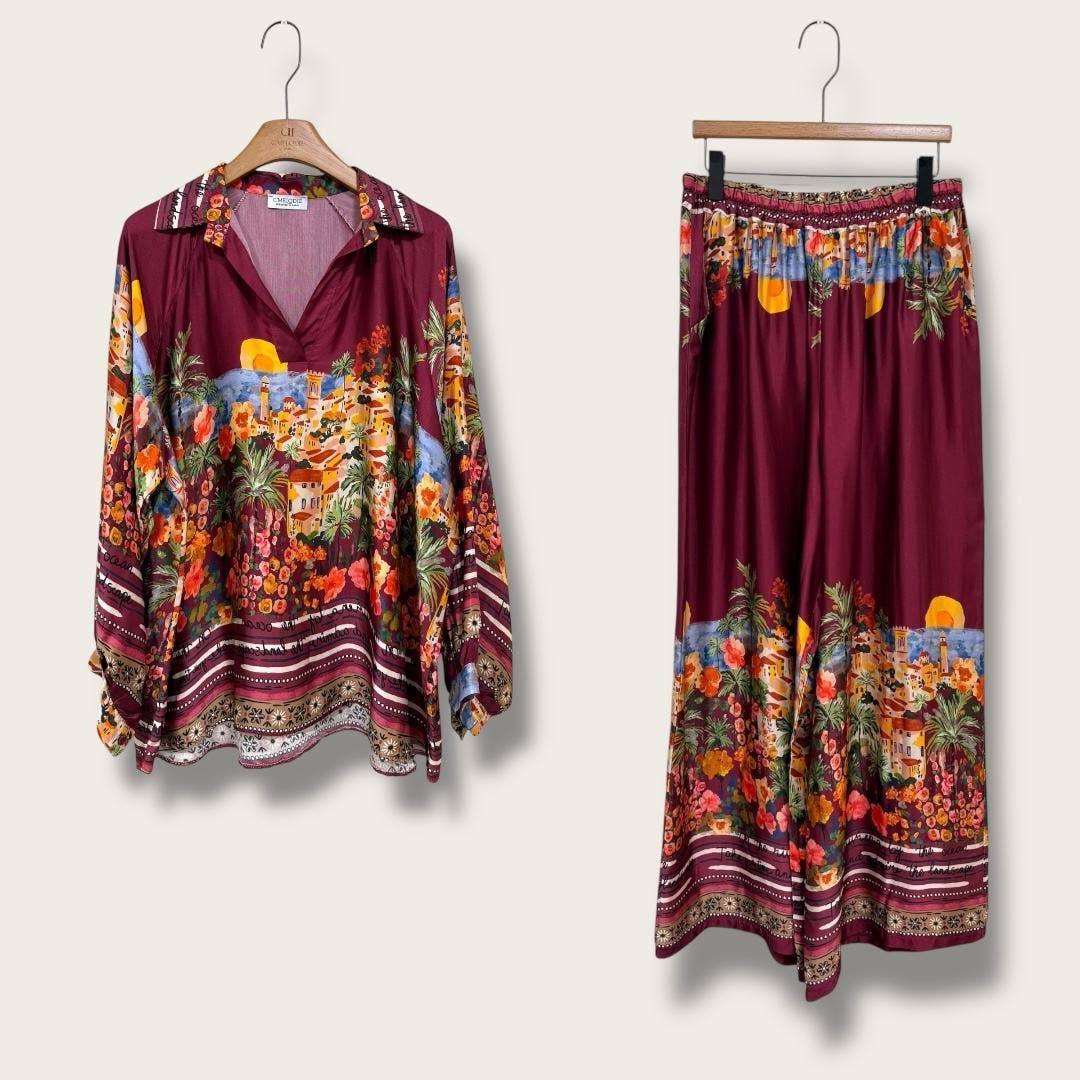 C'MELODIE - Wholesale Top & Pant Set (NOT Loungewear) - Women's - Plus Size Women's Ready-to-Wear Set - SET-80