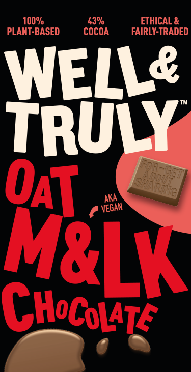 Well&Truly - Wholesale Chocolate Bar - Oat M&LK Chocolate 10 x 90g1