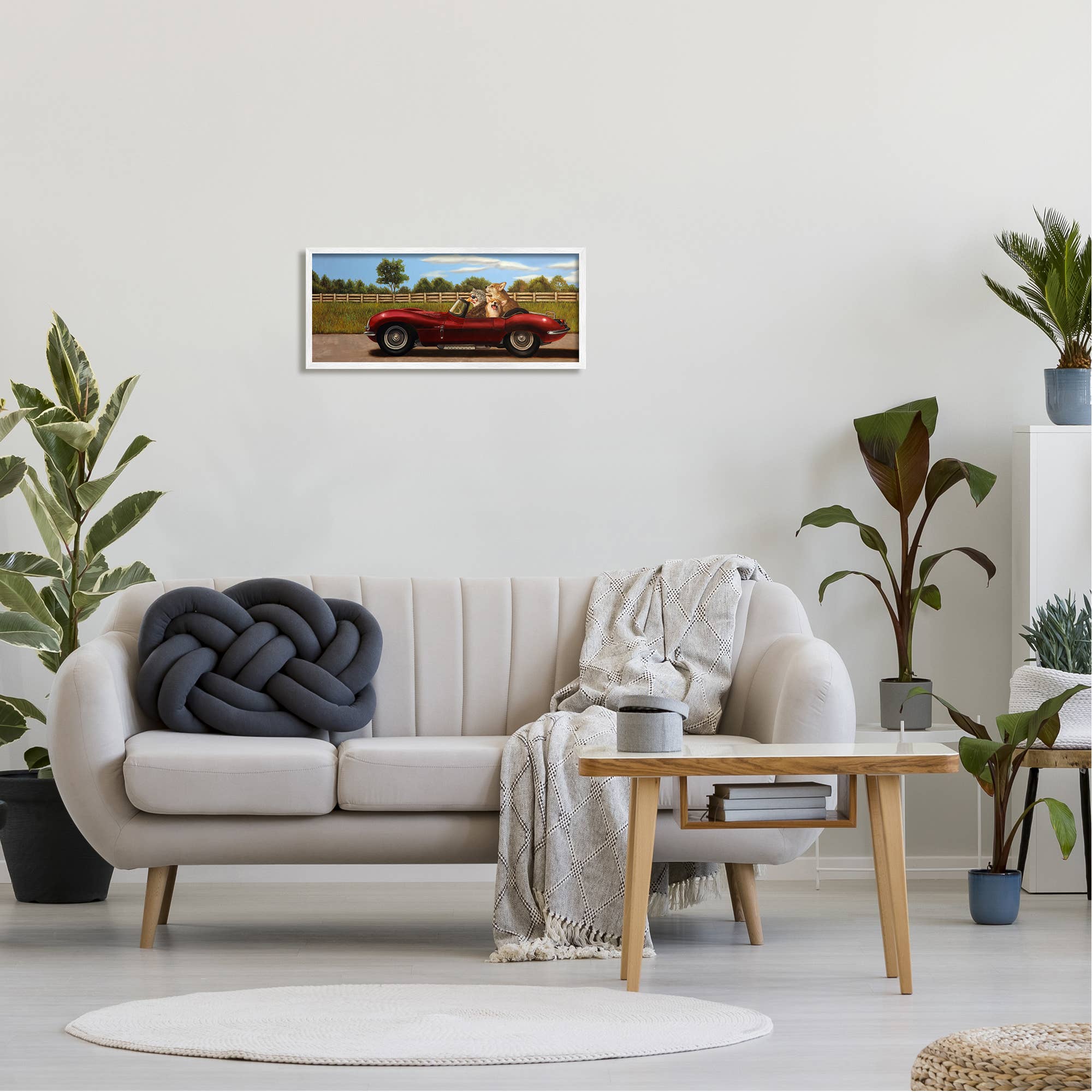 Stupell Industries – wholesale Wall sign – Animals in Sports Car - Framed Wall Art6