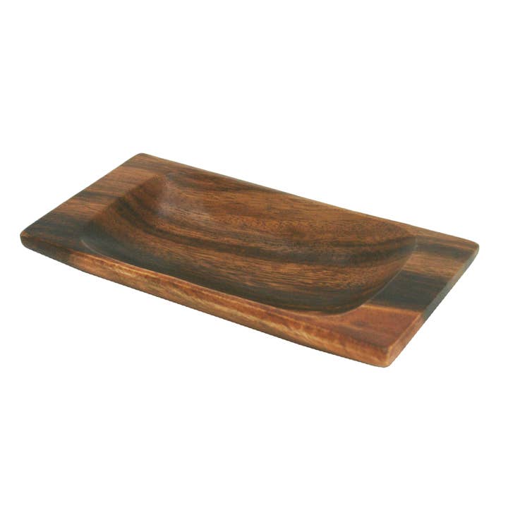 Housewares & Tabletops by Contrast Inc. - Wholesale Serving Tray - Acacia Mini Rectangular Server1