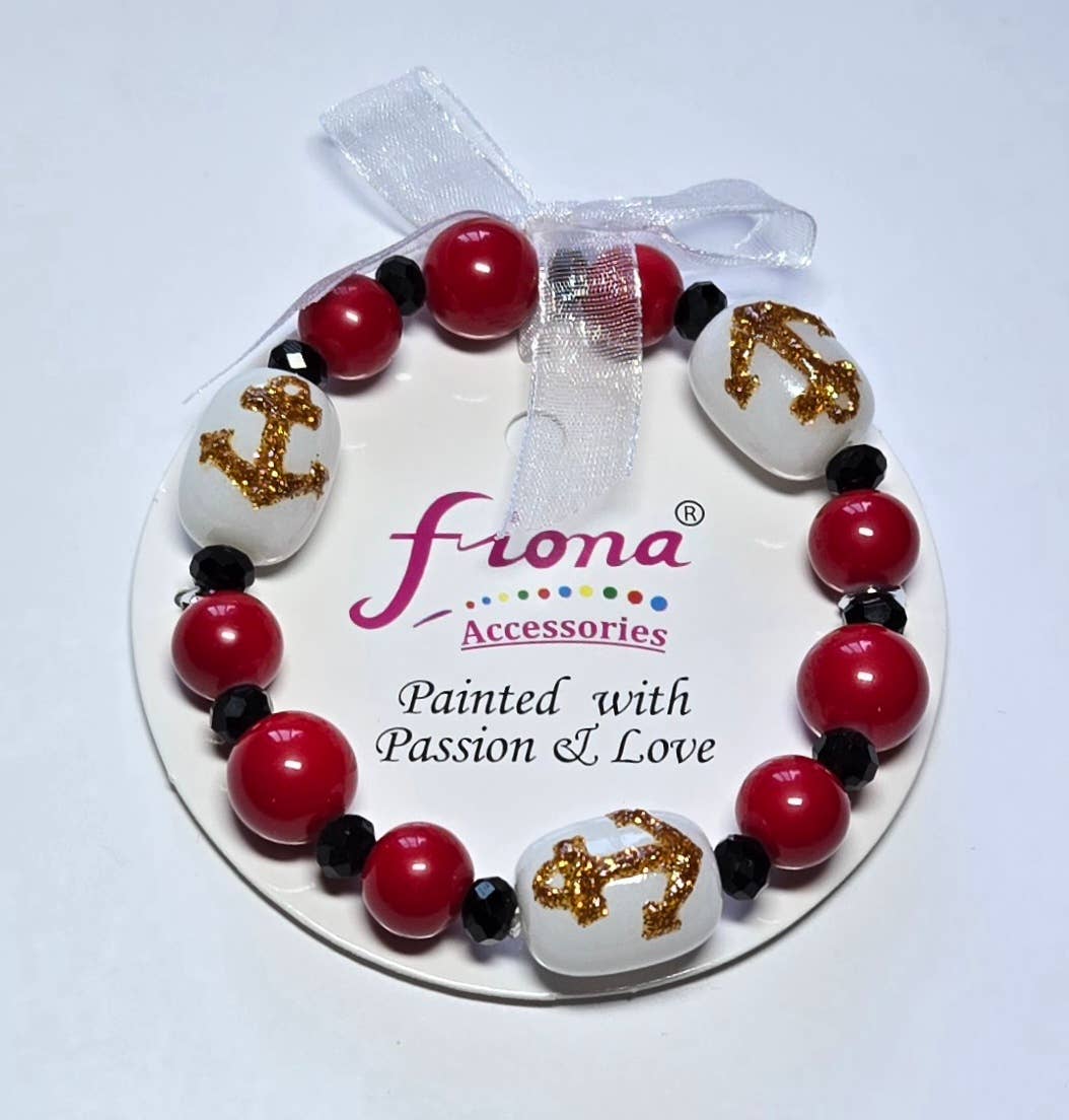 Fiona Accessories - Wholesale Beaded Bracelet - USA Military Navy Air Force Coast Guard Army Bracelet Gift7