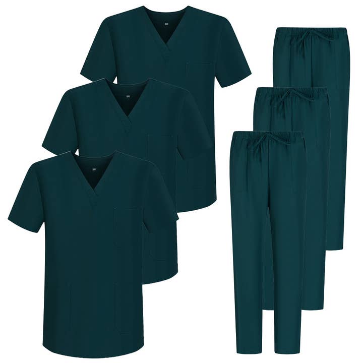 MISEMIYA - Wholesale Healthcare Uniform - Women's - 3-Unit Pack - Unisex Sanitary Uniform 3-6801-68023