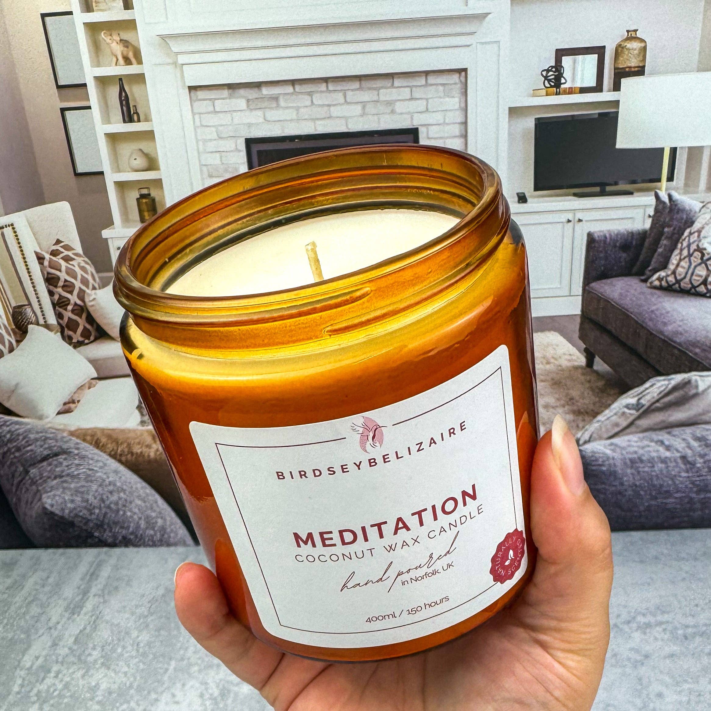 BirdseyBelizaire - Wholesale Jar/Filled Candle - Meditation - Naturally Scented Candle6