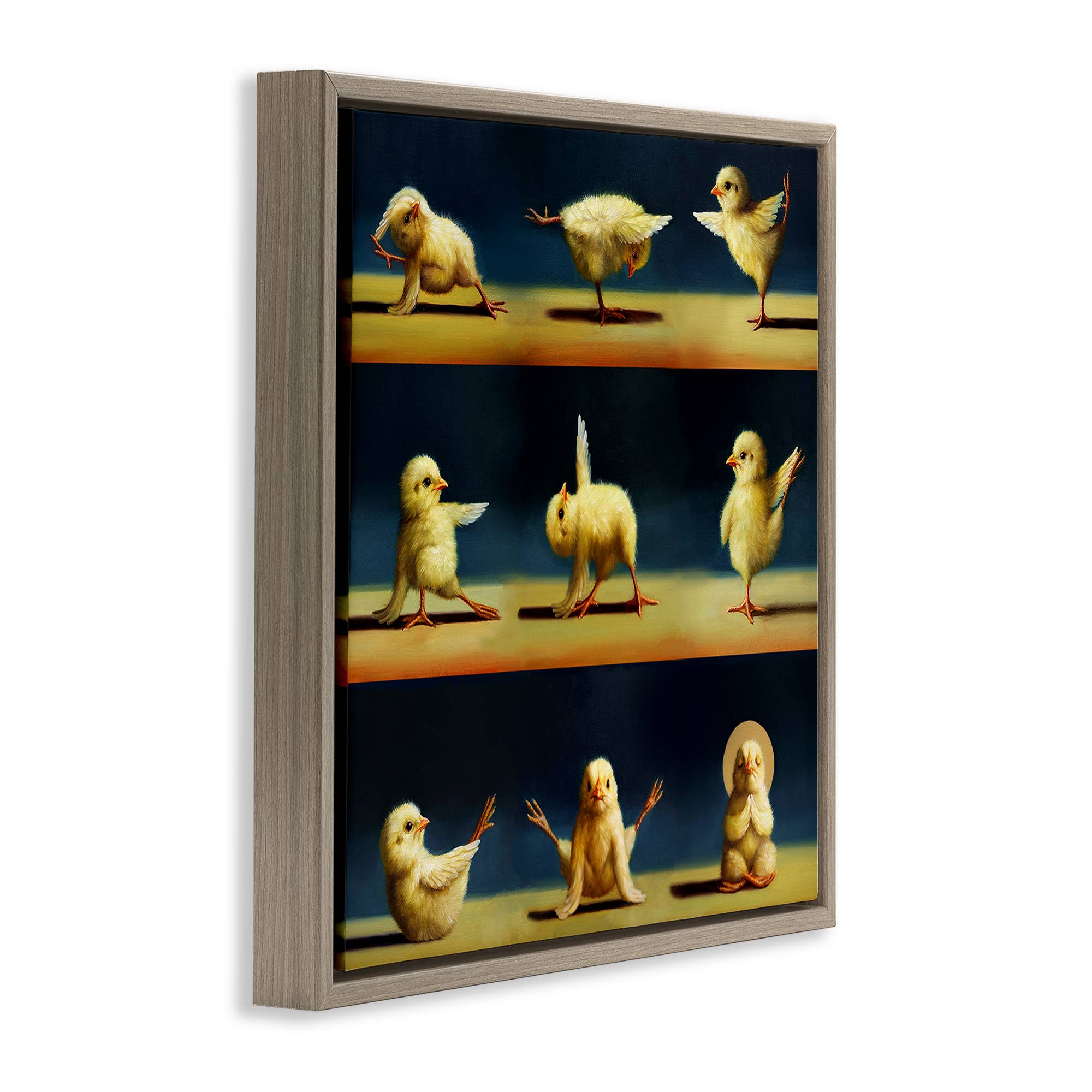 Stupell Industries - Wholesale Wall decor – Kids & Baby - Yoga Chicks Stretching Meditation Floating Frame9