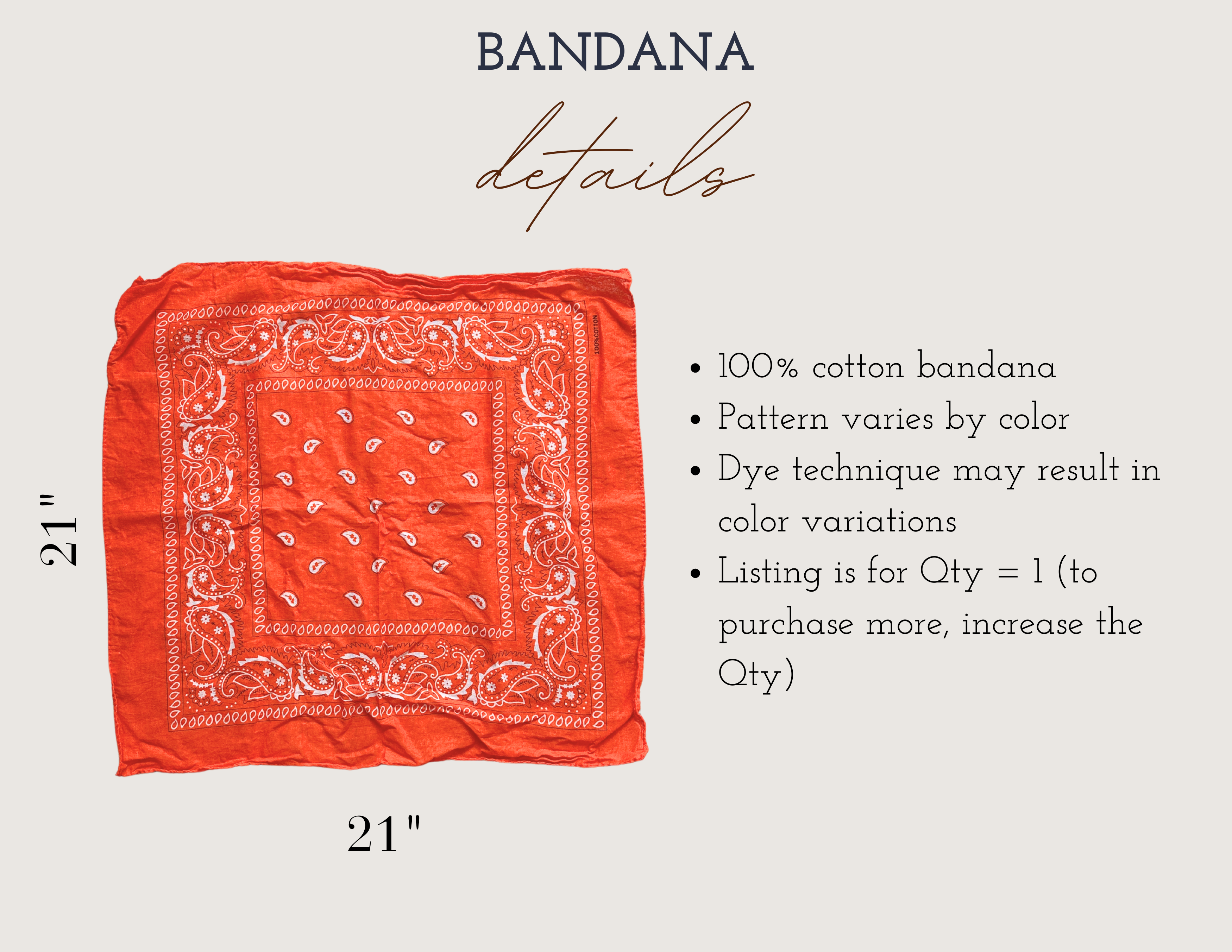 Magill - Wholesale Bandana - Women's - Embroidered Bandanas Custom Embroidered with Name4