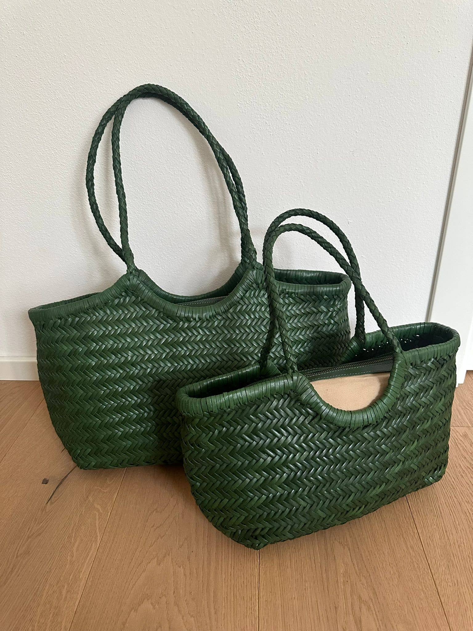 Zhade – Sacola - Mulher por atacado – DORA PREMIUM - grande entrançada à mão em pele genuína7