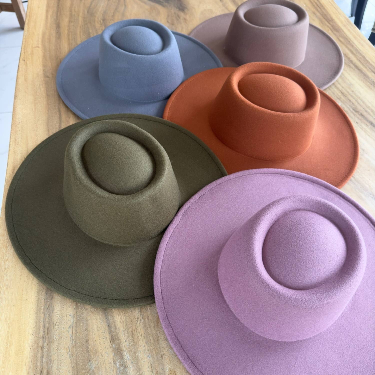 One and Only Accessories - Wholesale Boater Hat - Women's - VEGAN FELT BOATER PREMIUM HAT16