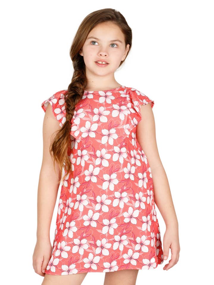 Vestido de niña estampado flores for wholesale by Charanga