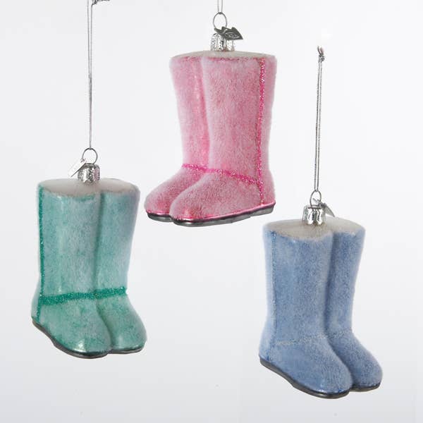 Kurt S. Adler, Inc. - Wholesale Ornament Set - 4"NOBLE GEM PASTEL FASHION BOOTS 3A