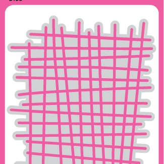Pink and Main - Wholesale Craft Supplies - Crosshatch Background Die
