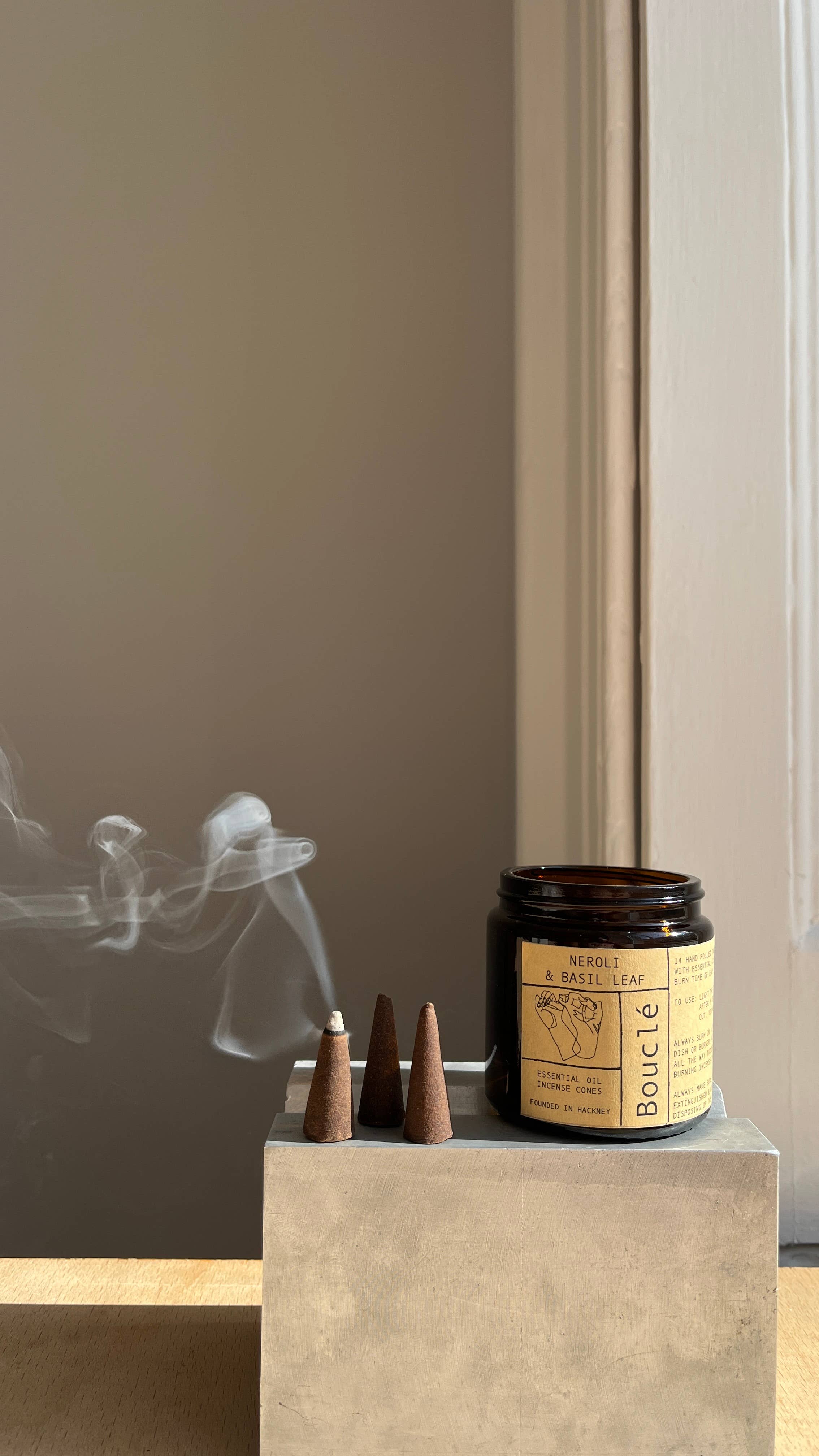 Bouclé – wholesale Incense – Neroli & Basil Leaf Incense Cones1