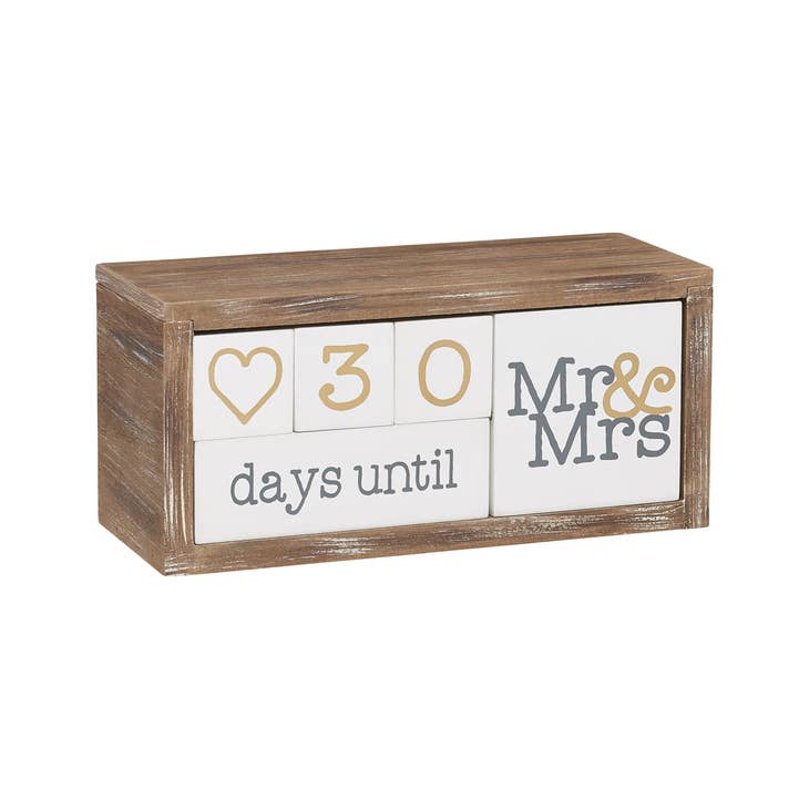 Collins Painting & Design - Wholesale Decorative Tabletop Object - CA-2335 - Mr. & Mrs. Countdown