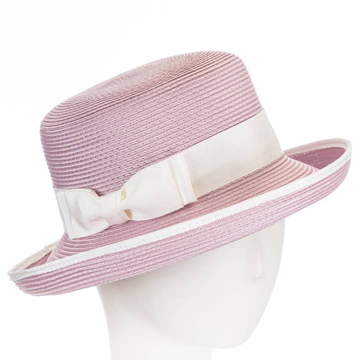 Peony Taiwanese Straw Braid Women's Hat for wholesale by Giovannio