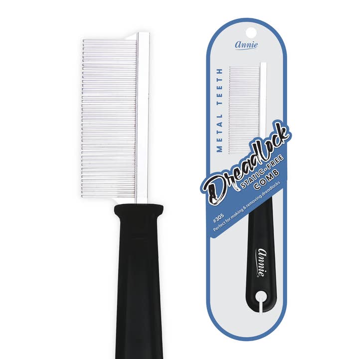 Annie International, Inc. - Wholesale Hair Brush/Comb - Annie Dreadlock Comb Black