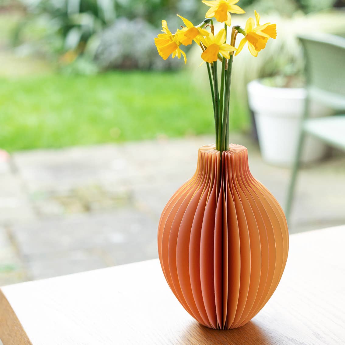 Talking Tables UK – wholesale Vase – Yellow Honeycomb Paper Vase | Summer | Home Décor |1