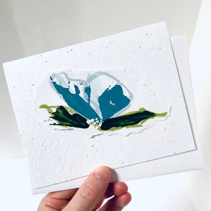 Atelier By Cat - Wholesale Everyday Greeting Card - Hand Painted Seed Paper Cards, Plantable Eco Friendly