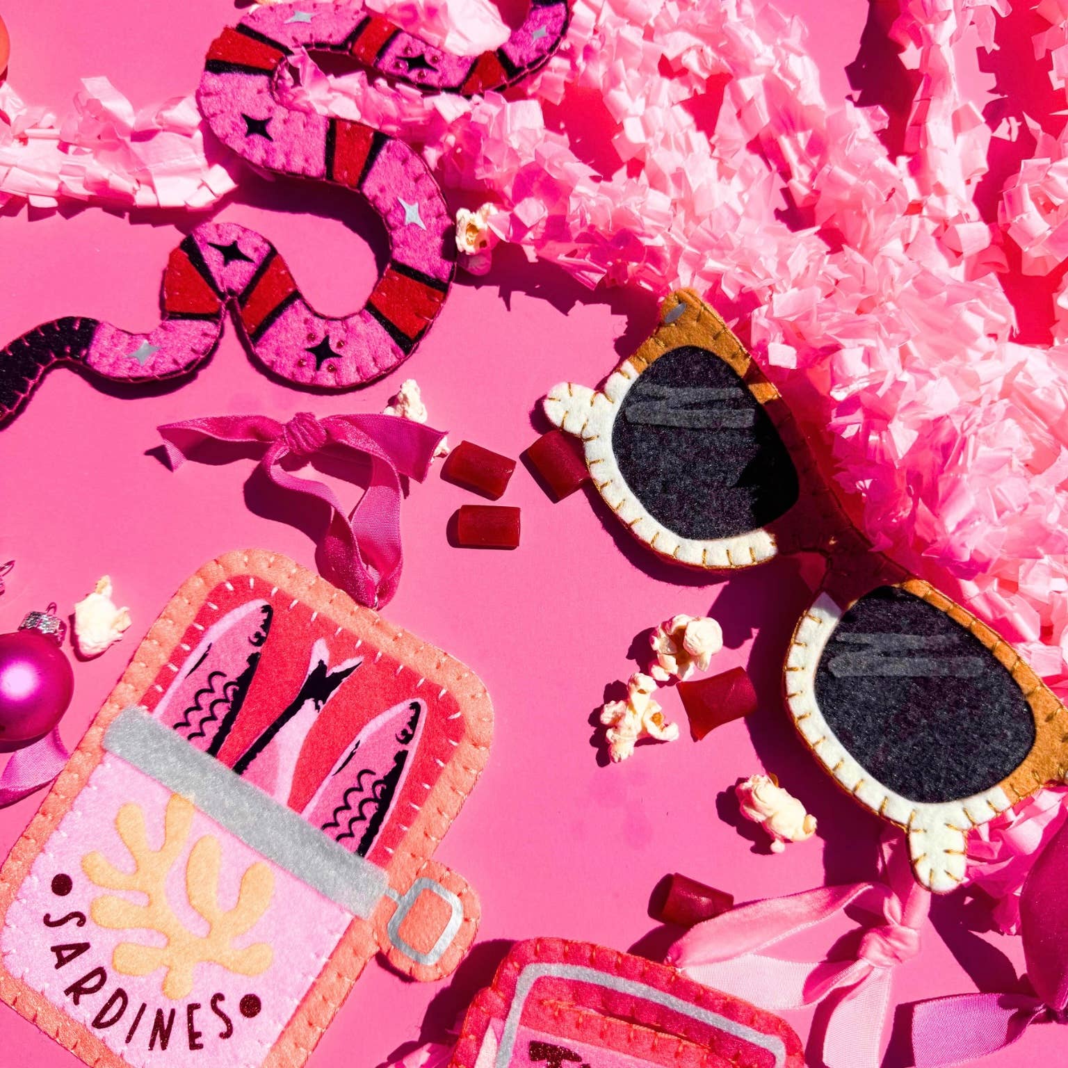 Lemon House Design - Wholesale Ornament - Felt Sardine Can Ornament8