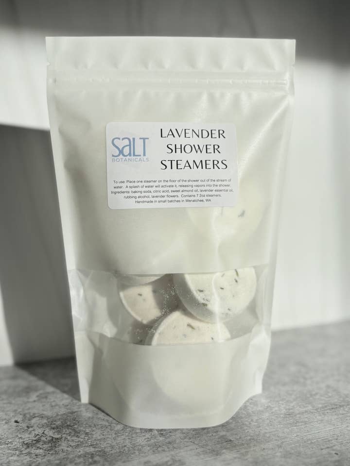 Shower Steamers - Lavender for wholesale by Salt Botanitcals
