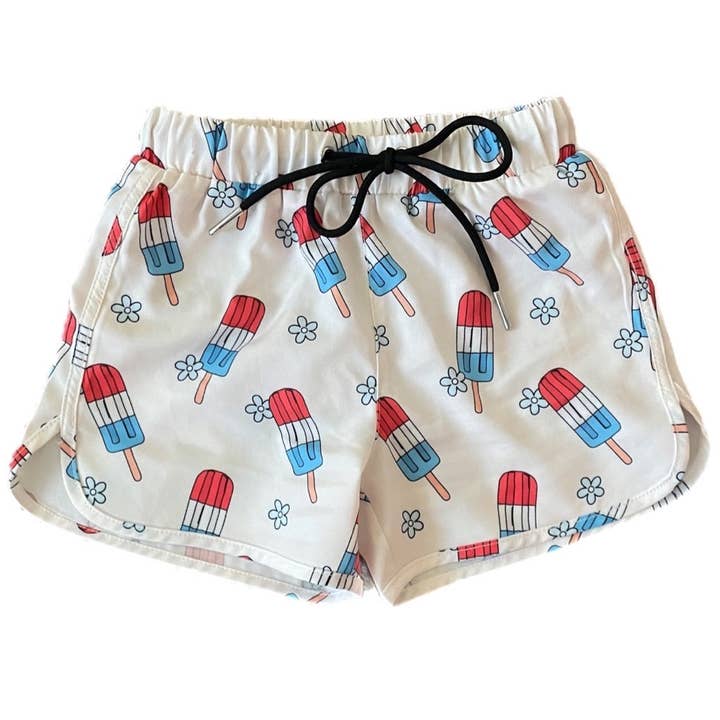 Shorts de bain Born in the USA pour la vente par Tyed ‘N Knots