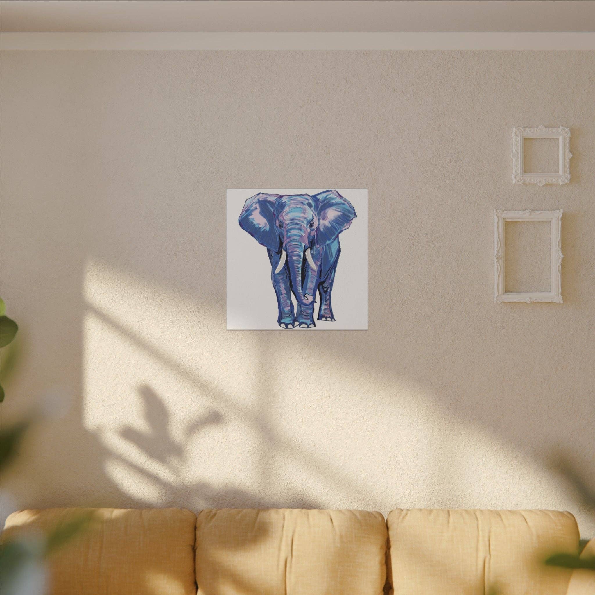 Blue Cava - Wholesale Art Print - Blue and Pink Elephant Canvas Art - Colorful Elephant Wall Décor28