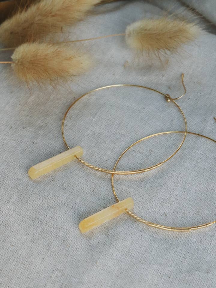 PETITE OF THE SUN HOOPS for wholesale by Goldie Jewelry