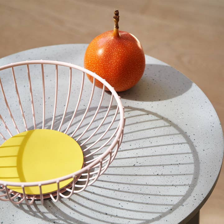 54 Celsius - Wholesale Basket - Iris Wire Basket - Small (7.5" diam) - Steel Fruit Basket3