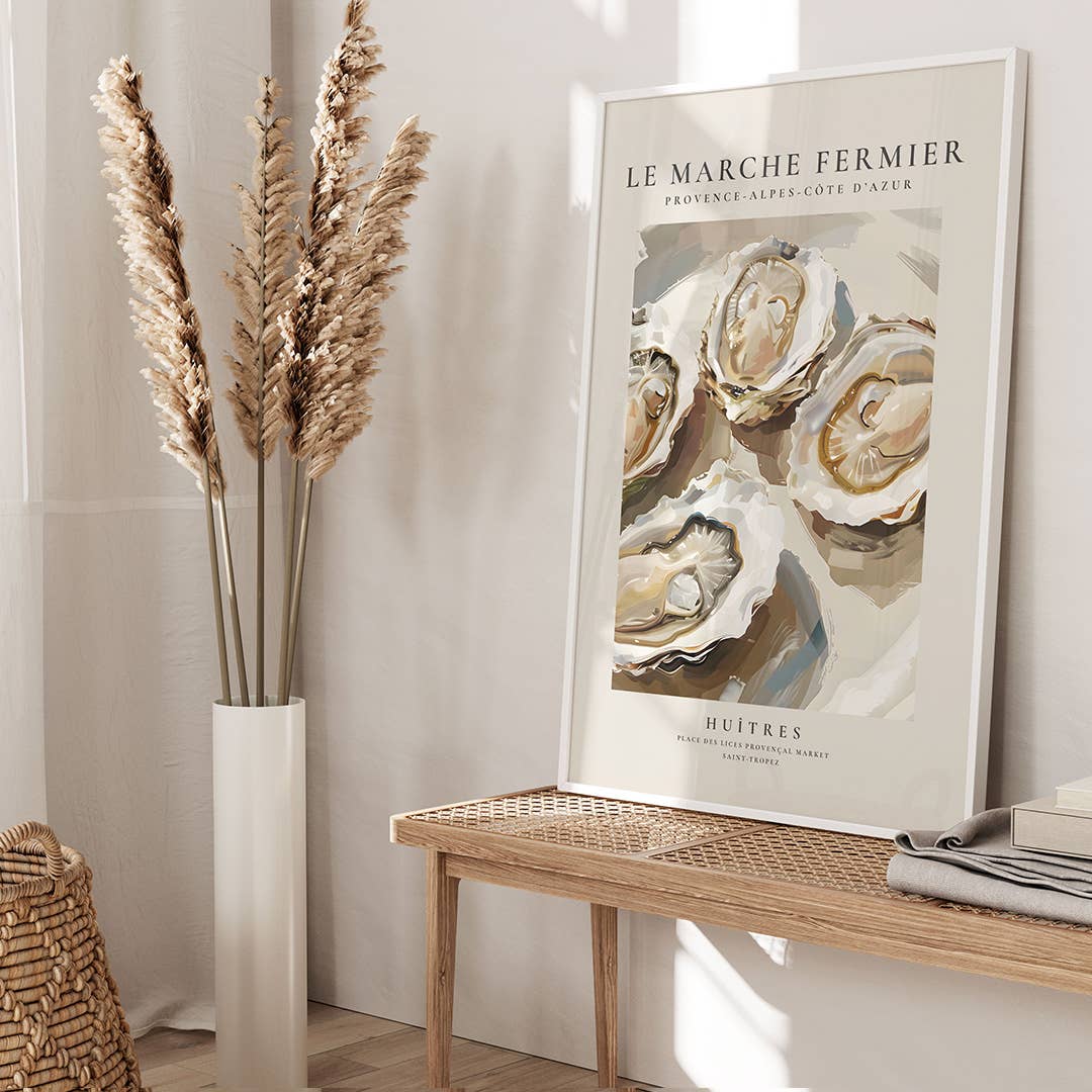 Seven Icons Store – wholesale Art print – Farmer's Market, Oysters, Art Print2