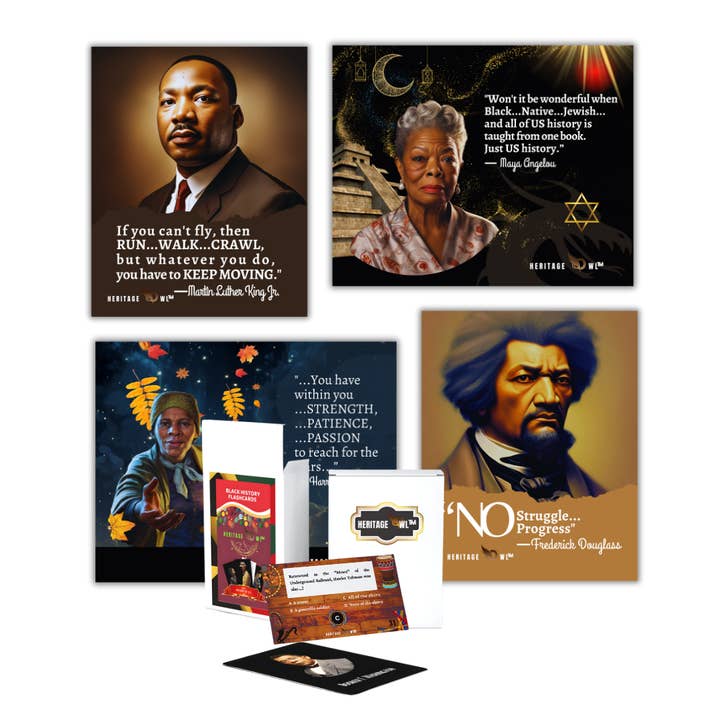 64-Pcs Black History Trivia & Education Set for wholesale by Heritage Owl