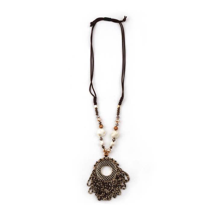 Miss Minna - Wholesale Pendant/Charm Necklace - Bohemian necklace with circular pendant3